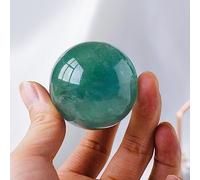 KCDFDVJFBM 1PC Polished Green Fluorite Quartz Sphere Gemstone Crystal Ball Home Decoration Gifts Ornaments (Size : 3-4cm)