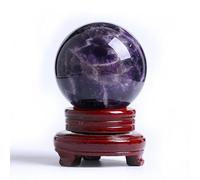 KCDFDVJFBM Amethyst Ball Fantasy Ornaments Stone Polished Home Office Gift,Purple,110mm
