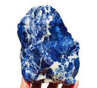 KCDFDVJFBM Beautiful Blue Sodalite Rock Crystal Gemstone Rough Ornaments (Size : 250-300g)