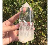 KCDFDVJFBM Beautiful Clear Lemurian Seed Quartz Point Cluster Crystal
