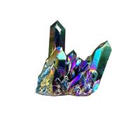KCDFDVJFBM Beautiful Rainbow Aura Quartz Crystal Cluster Stones (Size : 250-300g)