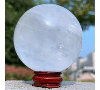 KCDFDVJFBM Beautiful White Calcite Quartz Crystal Sphere Ball Ornaments (Size : 2-2.5kg)