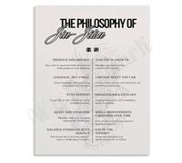 KCDFDVJFBM BJJ Life Lessons Poster Inspirational Martial Arts Quotes for Home Gym and Dojo Decor(Unframed,12x18inch(30x45cm))