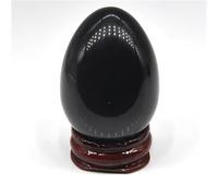 KCDFDVJFBM Black Obsidian Egg Shaped Gemstones Crystals and Stones Statue Table Decoration Crafts Home Decor