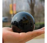 KCDFDVJFBM Black Obsidian Sphere Large Crystal Ball Magic Crystals Gemstone Feng Shui for Decoration No Base Ornaments (Color : 9cm-10cm)