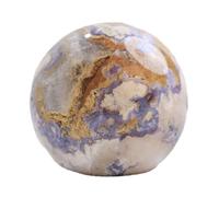 KCDFDVJFBM Blue Lace Agate Ball Home Office Feng Shui Crystal Desktop Decoration Ornaments,65~70mm