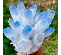 KCDFDVJFBM Blue Phantom Quartz Crystal Cluster Ore Sample Ornaments (Size : 200-250g)