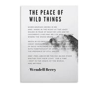 KCDFDVJFBM Calm Wilderness Art Poster Poetic Nature Scene Canvas Painting Wall-Art for Study and Living Room Decor(Unframed,12x18inch(30x45cm))