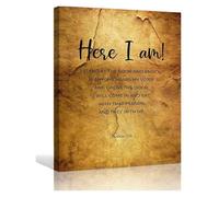 KCDFDVJFBM Canvas Wall-Art Bible Verse Scripture Posters Modern Oil Painting for Home Decor Bedroom Bathroom Inspirational Gift Idea(Framed,16x24inch(40x60cm))