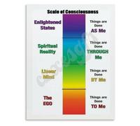 KCDFDVJFBM Consciousness Evolution Model Poster Guide for Spiritual Seekers Counselors Private Practice Wall-Art(Framed,12x18inch(30x45cm))