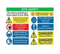 KCDFDVJFBM Construction Site Health Poster Signage Procedure Guide Canvas Print OSHA Compliance Wall-Art for Jobsite Trailer Break Room(Unframed,16X24inch(40X60cm))