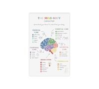 KCDFDVJFBM Corporate Wellness Poster The Mind Body Connection for Employee Burnout Prevention Office Stress Management Wall Chart(Unframed,12x18inch(30x45cm))