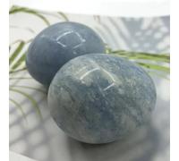 KCDFDVJFBM Crystal Blue Celestine Egg Polished Stone (Size : 45-60mm)
