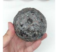 KCDFDVJFBM Crystal Flame Stone Moon Raw Decoration Ornaments, 80mm