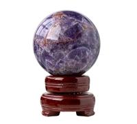 KCDFDVJFBM Dreamy Amethyst Ball Quartz Crystal Sphere for Home Decor Divination Witchcraft Fortune Telling Gifts,Purple,80~85mm