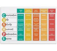 KCDFDVJFBM Educational Classroom Poster Behavior Management Guide System Expectations Wall-Art for School Office(Framed,16x24inch(40x60cm))