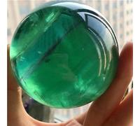 KCDFDVJFBM Fluorite Crystal Ball Green Transparent Raw Stone Polished Ornament Home Decor(Size:400g)
