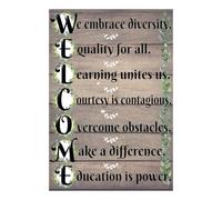 KCDFDVJFBM For All Grade Levels Farmhouse Welcome Posters Educational Classroom Charts Teacher Supplies Back to School Decor Bundle Wall-Art(Unframed,08x12inch(20x30cm))