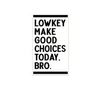 KCDFDVJFBM Gen Z Slang Poster Lowkey Make Choices Today Bro Humorous Classroom Decor for High School Middle School Teen Funny Wall-Art Teacher Appreciation(Framed,12x18inch(30x45cm))