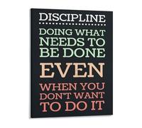 KCDFDVJFBM Get Things Done Poster Motivational Canvas Wall-Art for Office Home Focus Productivity Self Discipline Mindset(Unframed,08x12inch(20x30cm))