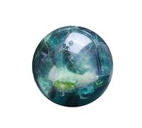 KCDFDVJFBM Green Fluorite Crystal Ball Rough Stone Polished Colorful Home Decoration Ornaments Crafts,35mm