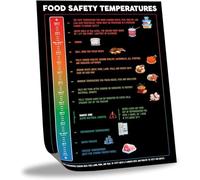 KCDFDVJFBM Health Department Food Poster Temperature Danger Zone Chart for Break Room and Employee Area Decor(Unframed,08x12inch(20x30cm))