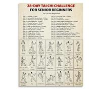 KCDFDVJFBM in Motion Tai Chi Art Poster Canvas Wall-Art for Modern Living Room and Study Decor(Framed,12x18inch(30x45cm))