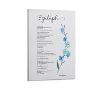 KCDFDVJFBM Inspirational Poem Print When I Am Gone Meaningful Quote Wall-Art Poster for Living Room Bedroom Home Office Memorial Comfort Gift(Framed,12x18inch(30x45cm))