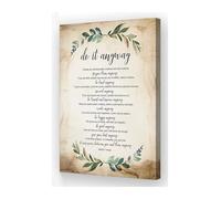 KCDFDVJFBM Inspirational Quote - Do It Anyway Poem by Mother Teresa, Vintage Canvas Wall-Art for Home Office Motivational Decor(Framed,16x24inch(40x60cm))