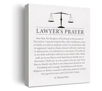KCDFDVJFBM Lawyers Gifts Idea Canvas Print Lawyers Prayer Wall-Art Modern Law Office Decor Poster Legal Art(Unframed,12x18inch(30x45cm))