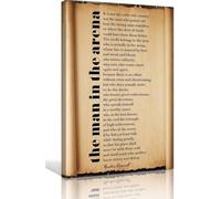 KCDFDVJFBM Leadership Quote Poster - The Man in the Arena by T. Roosevelt, Vintage Wall-Art for Conference Room, Office(Unframed,16x24inch(40x60cm))