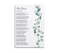 KCDFDVJFBM Live Your Dash Canvas Wall-Art The Dash Poem by Linda Ellis Inspirational Print for Memorial or Family Decor(Framed,08X12inch(20X30cm))