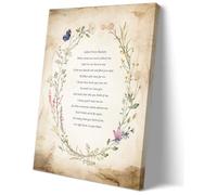 KCDFDVJFBM Memorial Wall Decor When Tomorrow Starts Without Me Theme Print Sympathy Gift for Bereavement Funeral Home Living Room(Framed,16x24inch(40x60cm))