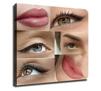 KCDFDVJFBM Microblading Beauty Procedure Guide Poster Wall-Art for Makeup Room(Unframed,08x12inch(20x30cm))
