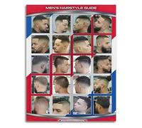 KCDFDVJFBM Modern Haircuts Salon Poster Barber Shop Latinos Canvas Wall-Art Decorative Home Decor(Unframed,12x18inch(30x45cm))