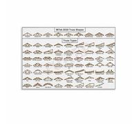 KCDFDVJFBM Modern Truss Systems Infographic Poster - Visual Guide to Architectural Structures, Canvas Print for Contemporary Home, Office, or Studio Decor(Framed,12x18inch(30x45cm))
