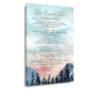 KCDFDVJFBM Motivational Poem Canvas Print, Our Deepest Fear by Marianne Williamson, Inspirational Wall-Art for Modern Bedroom, Office, Bathroom Decor(Framed,12x18inch(30x45cm))