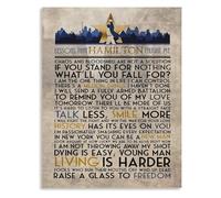 KCDFDVJFBM Musical Inspiration Life Lessons Quote Canvas Wall-Art for Study Room Broadway Lover Decor(Unframed,16x24inch(40x60cm))