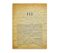 KCDFDVJFBM Numerology Wall-Art Intuition Vintage Minimalist Spiritual Number Canvas Decor(Unframed,16x24inch(40x60cm))