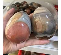 KCDFDVJFBM Ocean Jasper Crystal Quartz Egg Sea Stone Madagascar (Size : 2pcs)