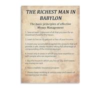 KCDFDVJFBM Prosperity Principles Motivational Poster Financial Mindset Wall-Art for Office and Home Study Room(Unframed,08x12inch(20x30cm))