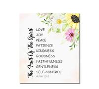 KCDFDVJFBM Scripture Wall-Art for Christian Home - Wooden Plaque Decor with Inspirational Biblical Quotes, Gift for Living Room, Study, or Church Fellowship(Framed,08x12inch(20x30cm))