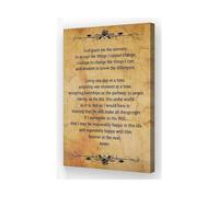 KCDFDVJFBM Serenity Prayer Wall-Art Vintage Framed Print God Grant Me Serenity Bible Verse for Sobriety Home Office Decor(Framed,12X18inch(30X45cm))