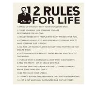 KCDFDVJFBM Set of 4 Motivational Posters - Inspirational Life Rules & Quotes, Affirmation Wall-Art Bundle for Office, Study or Home Gym Decor(Unframed,12x18inch(30x45cm))