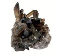 KCDFDVJFBM Smoky Quartz Cluster Crystal Irregular Raw Stones Home Decoration Ornaments,150~200g