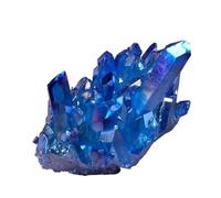 KCDFDVJFBM Stone Crystal Quartz Titanium Silicon Cluster(Size:2pcs)
