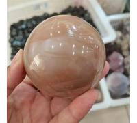 KCDFDVJFBM Stone Orange Moonstone Crystal Ball Home Room Decoration Gift(61-70mm)