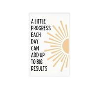 KCDFDVJFBM The Compound Effect Poster Daily Progress Quote for Entrepreneurs Motivation Wall-Art for Startup Office and Home Study(Framed,16x24inch(40x60cm))
