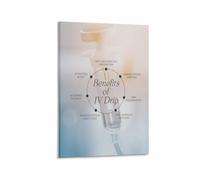 KCDFDVJFBM Vital Fluids Life Theme Art Canvas Poster for Science or Theme Space Conceptual Decor(Framed,16x24inch(40x60cm))