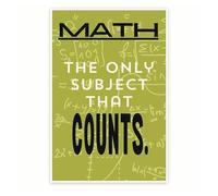 KCDFDVJFBM Witty Math Classroom Decor Poster - Math Geek Humor & Intelligent Jokes - Wall-Art for Science, Study Room, Library(Unframed,12x18inch(30x45cm))